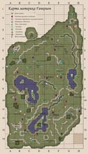 Полная карта Гипериона с указанием замков, городов, металлов, растений и прочего [294кб]
